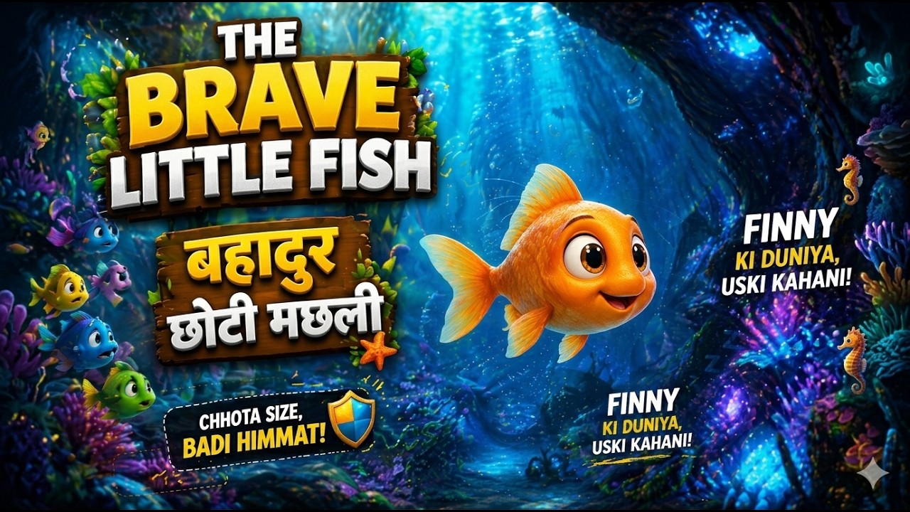 The Brave Little Fish 🐟 | बहादुर छोटी मछली | Moral Story for Kids ...