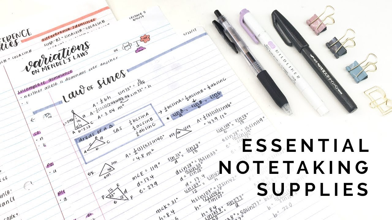 A guide to good note-taking pens!