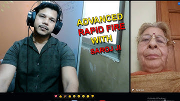 ADVANCED RAPID FIRE WITH  SAROJ JI || #rapidfirequestions