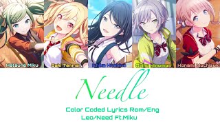 [FULL VER] needLe Color Coded Lyrics Rom/Eng Leo/Need Ft.Miku 