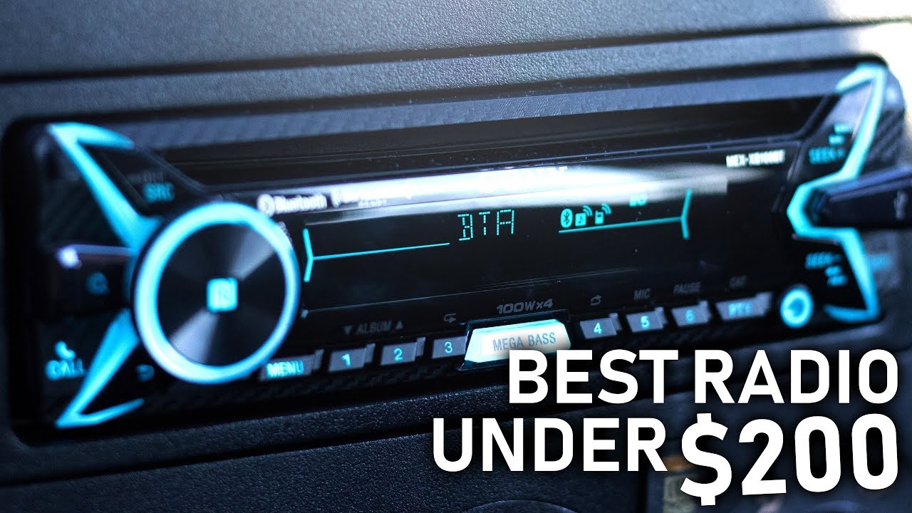 Best Car Stereo Under 200 Sony MEXXB100BT YouTube