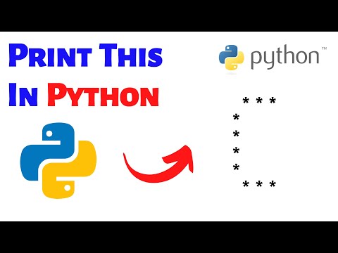 How to print 'C' letter pattern of stars using Python | Python Pattern Programs | @Python_Shorts