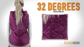 32 Degrees Packable Down Vest - 650 Fill Power (For Women)