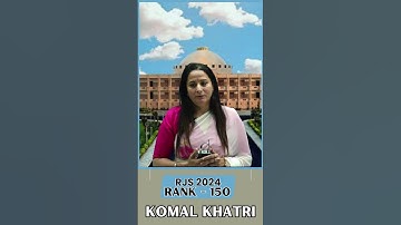 KDALC - RJS KOMAL KHATRI (Rank-150)#shorts #adj #rjs #kdalc #rjsmains #apo #jlo #kdcharansir