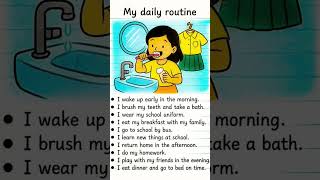 Learn Daily Routine In English #shorts #learnenglish #englishpodcast #viral #fyp #speakenglish