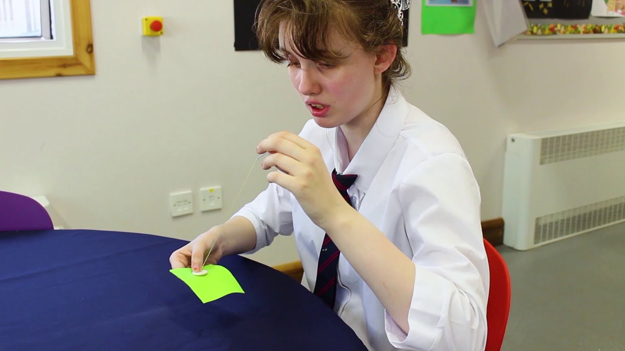 How to sew on a button Tips for people with visual impairment ┃Sight Scotland YouTube