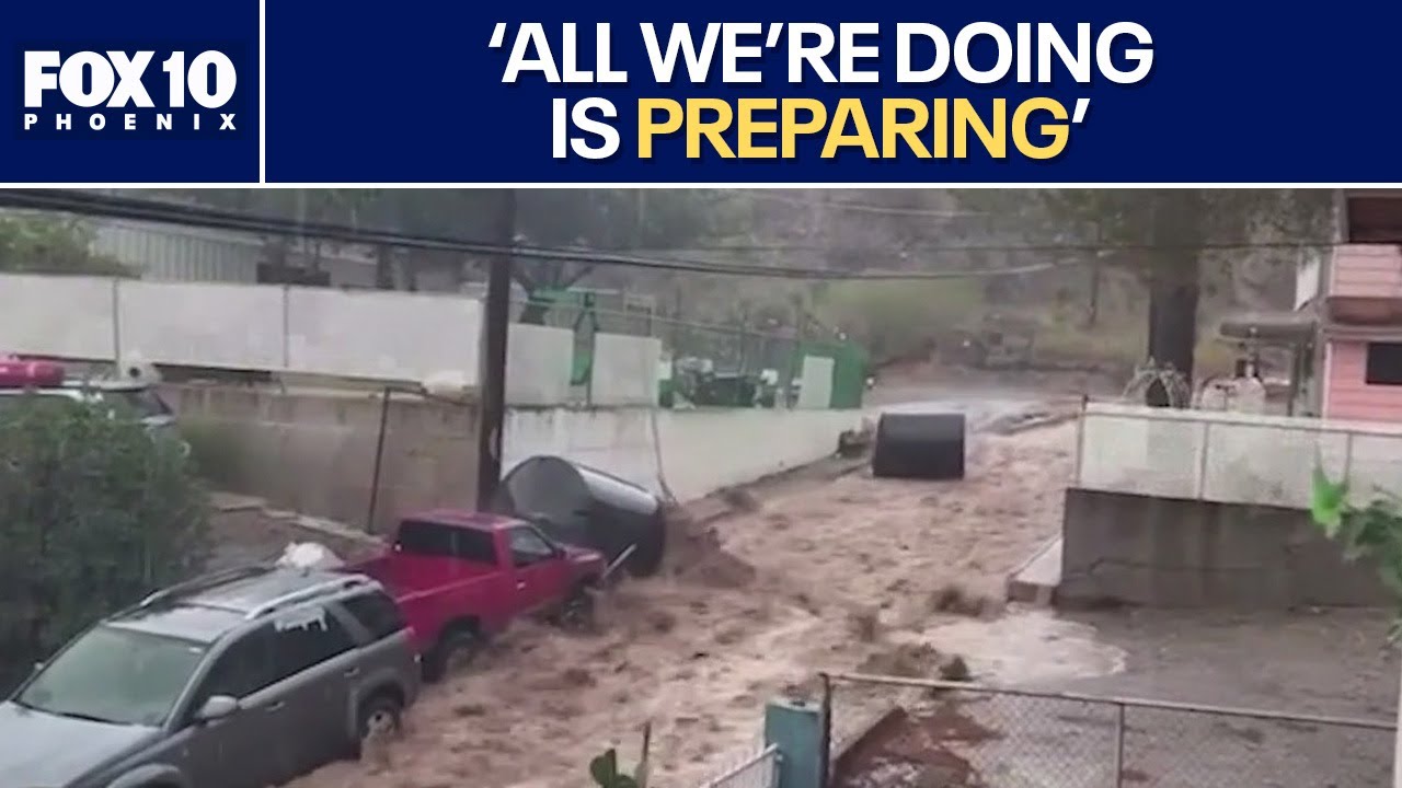 Globe braces for more potential rain, flooding l FOX 10 Phoenix - YouTube