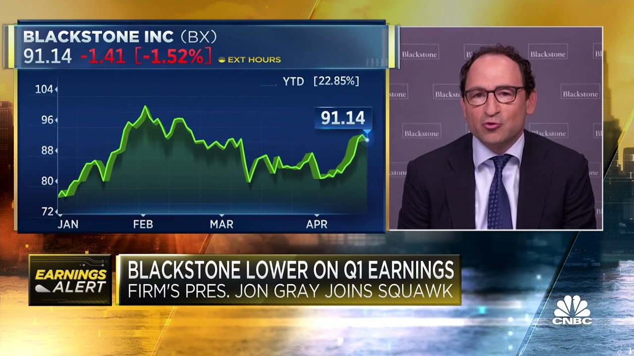 Blackstone President Jon Gray on Q1 earnings - YouTube