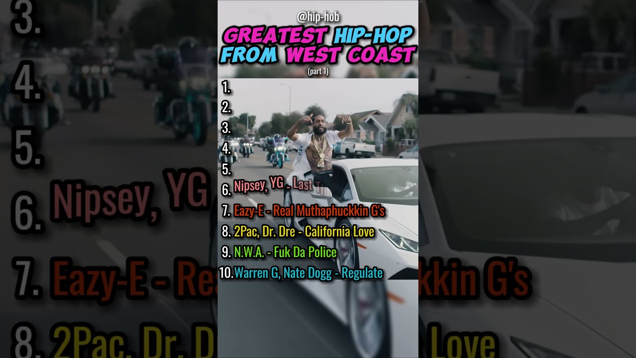 Top 10 West Coast Hip-Hop Songs You Need To Hear!