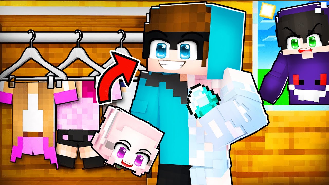 GÜZEL KIZ OLUP ARKADAŞIMI TROLLEDİM ! -Minecraft