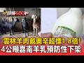 雲林羊肉「戴奧辛」超標1.8倍！4公噸嘉南羊乳預防性下架【頭條600秒】