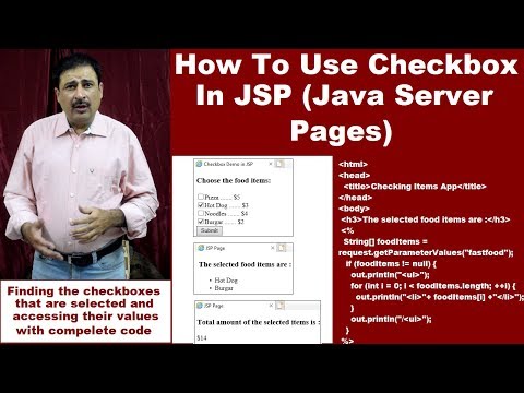 How To Use Checkbox In JSP