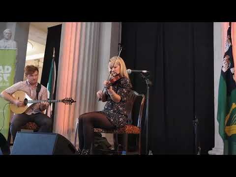 Tara Breen at Dublin's Temple Bar Tradfest 2018, playing at City Hall.