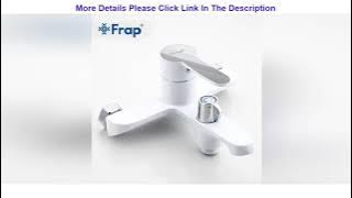 Discount FRAP white bathroom fixture waterfall restroom bath shower faucets set wall mounted bathtu