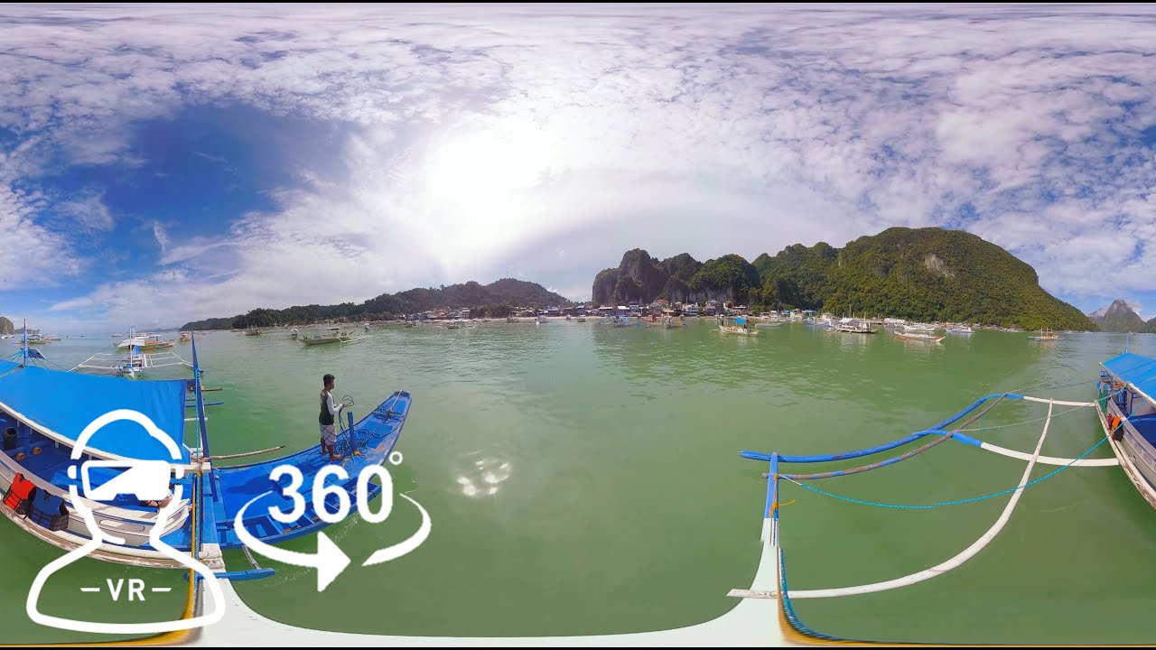 【VR】El Nido, Philippines  360 VR Video and Relaxation Music