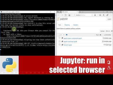 สอน Jupyter notebook: การ run Jupyter notebook ใน browser ที่ต้องการ