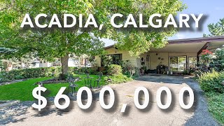 Inside a Charming Bungalow on a HUGE Lot In Calgary's SE Community of Acadia!