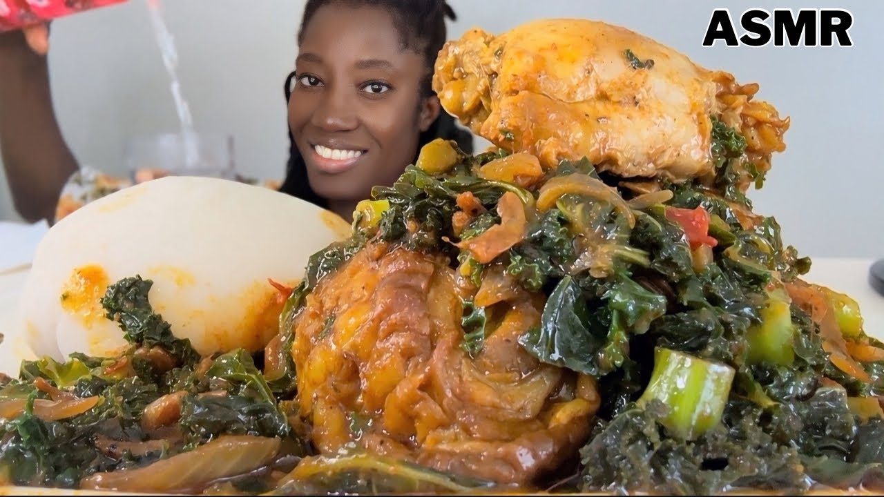 Asmr food eating challenges | african village cooking videos | how to make fufu |traditional cooking