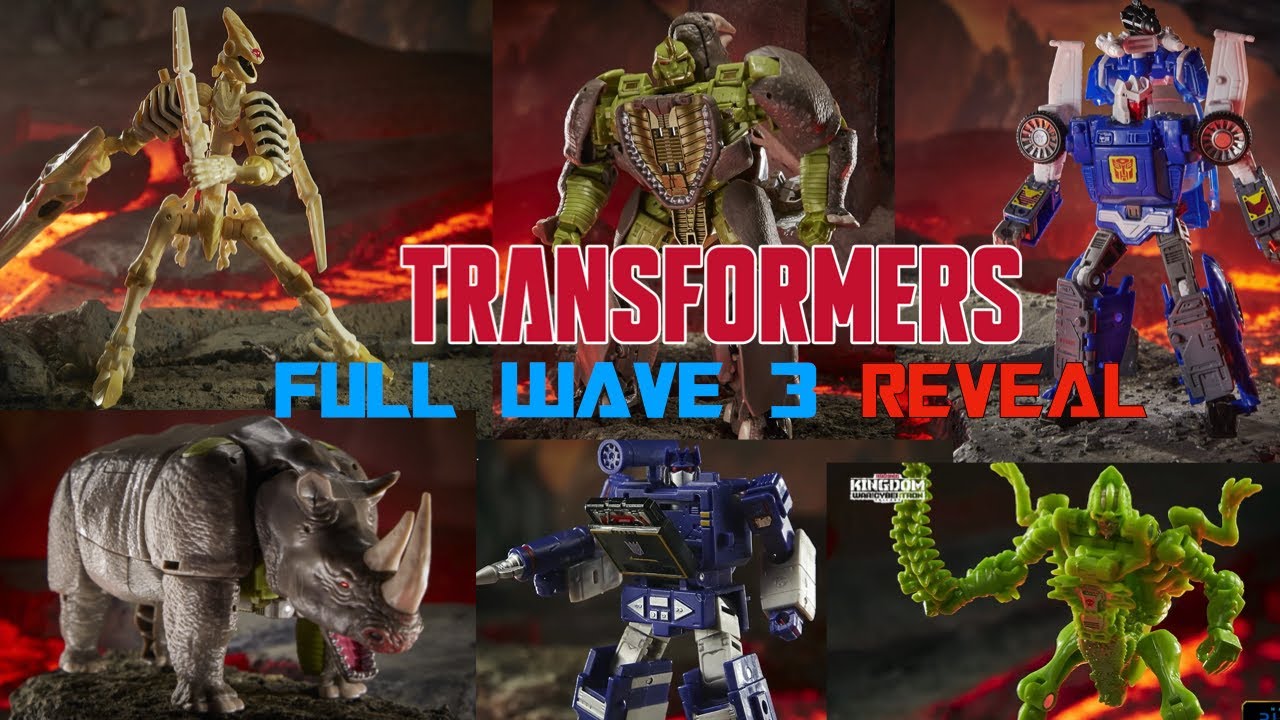 Hasbro Fan Fest FULL Wave 3 Transformers Kingdom REVEALED! RHINOX