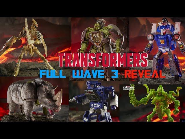 Transformers Kingdom 3体セット Hasbro Fan Fest FULL Wave 3 Transformers Kingdom REVEALED! RHINOX