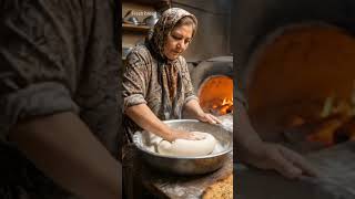 Traditional Barbari Bread Making in an Old Iranian Bakery #asmr
