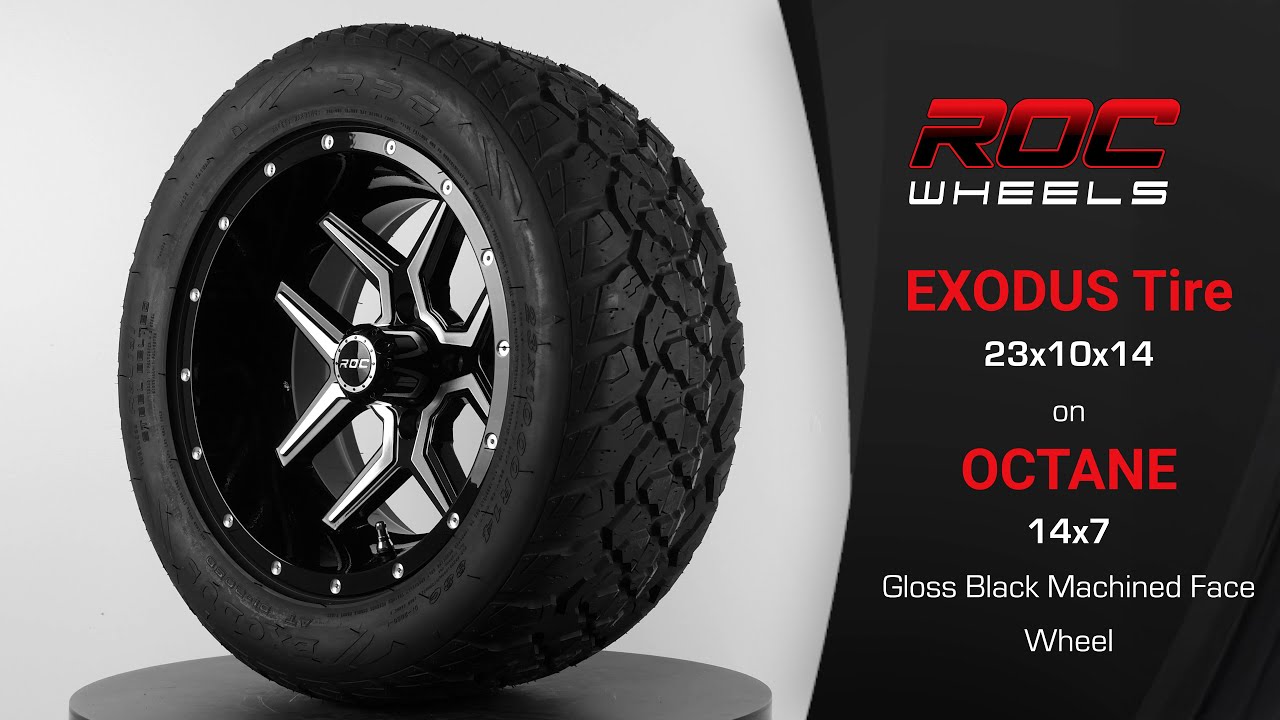 RPG Exodus 23x10x14 on ROC Octane gloss black machined face