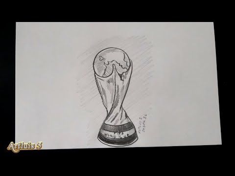 CÓMO DIBUJAR EL TROFEO DE LA COPA MUNDIAL
