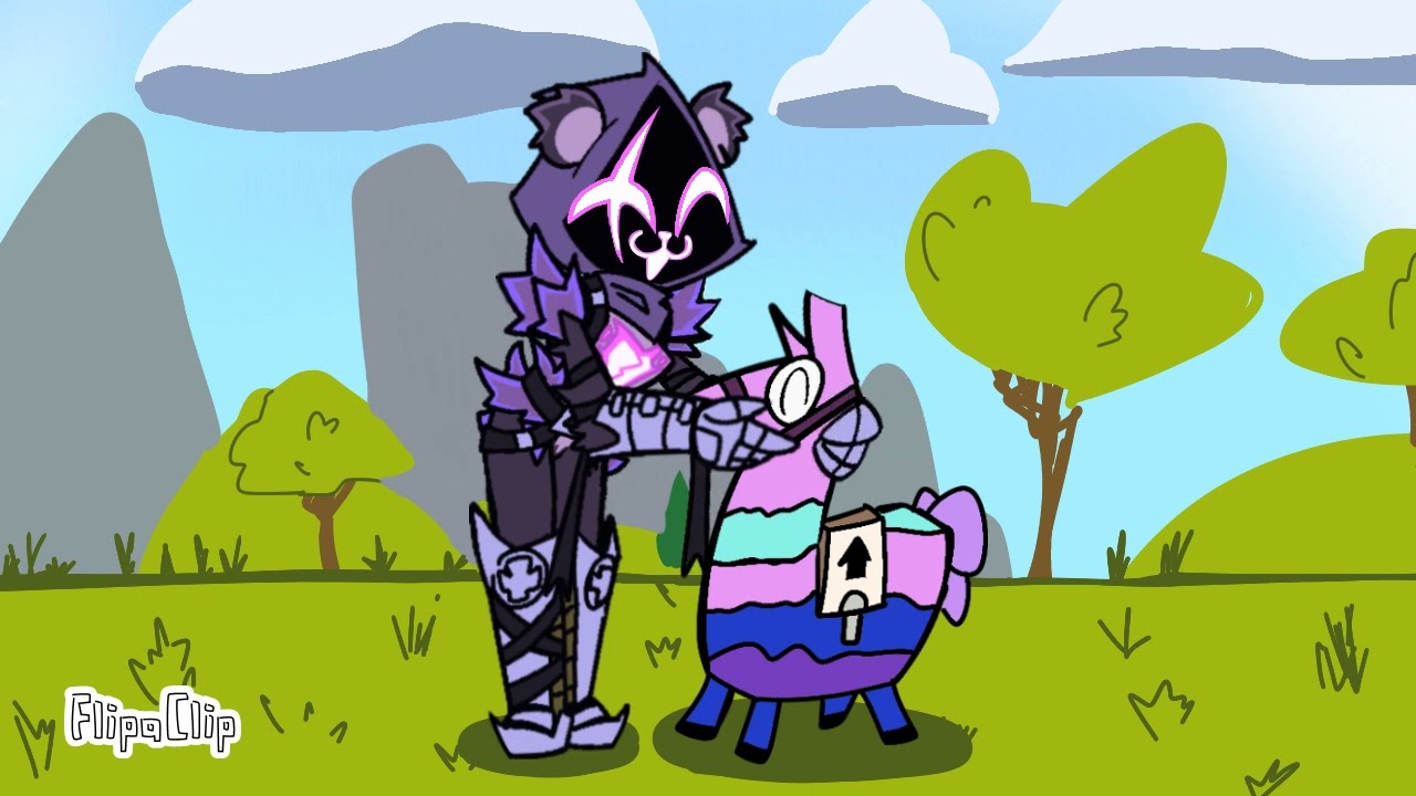 Raven Team Leader finds a Llama (fortnite animation)