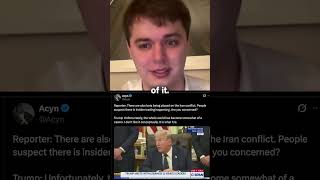Trump on Insider Trading: “It Is What It Is” #politics #fyp #new