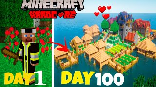 I Survived 100 Days On Jungle Land World In Minecraft Hardcore (Hindi)