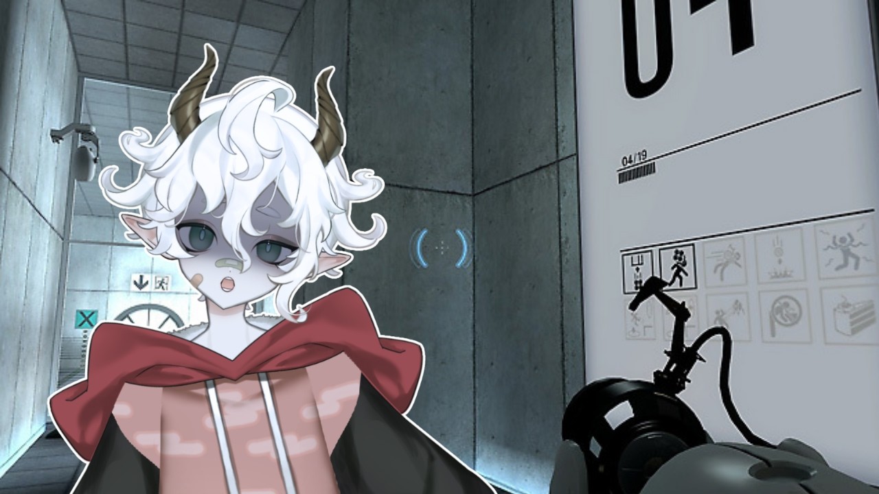 Kumo plays Portal for the first time