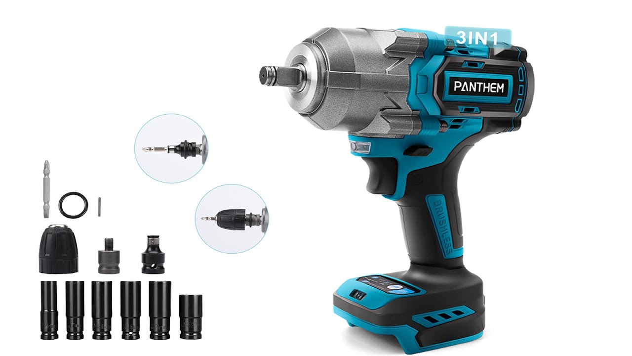 Professioneller Akku-Schlagschrauber 1200NM Brushless | Industrietauglich für Kfz-Reparatur