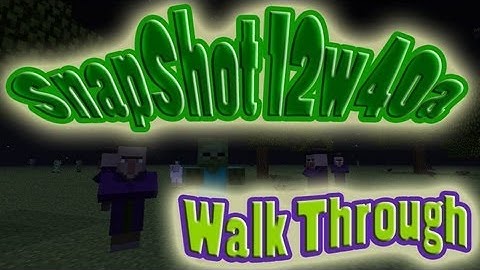 MineCraft 1.4 SnapShot 12w40a Beacons New Beam, Witch Huts!