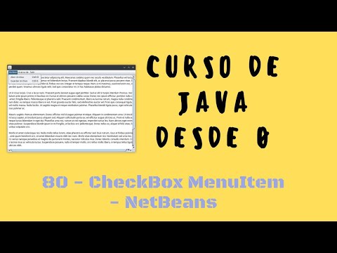 80.  CheckBox MenuItem | Interfaz gráfica Eclipse | Curso de Java desde cero