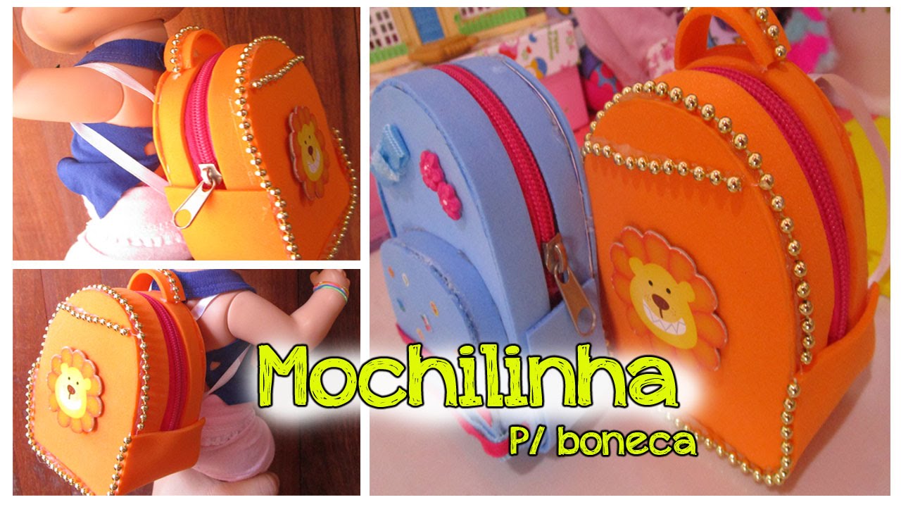Mochila para Boneca! *SUPER FÁCIL*