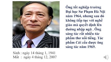 LỚP 3 TUẦN 22 TẬP ĐỌC CÁI CẦU