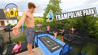 Trampoline Park In A Backyard? Quad Backflip
