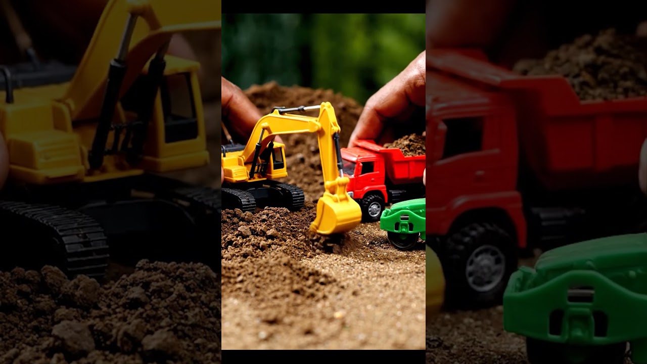 Realistic Mini Construction Site | Mini JCB Working  