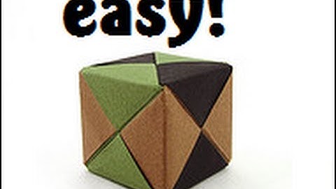 Origami Sonobe Cube Instructions. (Full HD)