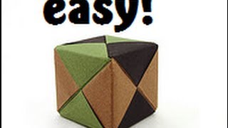 Origami Sonobe Cube Instructions. (Full HD)