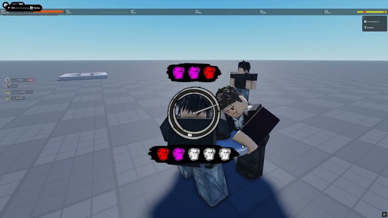 Arm wrestling QTE system