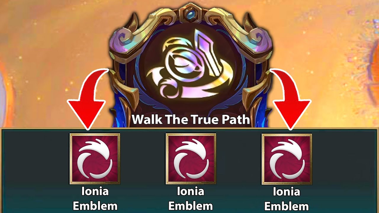 Walk The True Path = x3 Ionia Emblem !?? - YouTube
