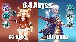 Klee Overvape and Ayaka | 6.4 Abyss (Genshin)