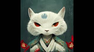 NoCopyright BGM｜White Samurai Cat ｜Oriental Asian Japan Style｜Folk Music｜@bgmfairy