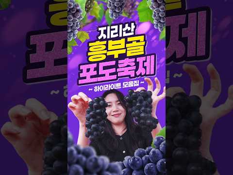 2026 지리산 남원 포도 축제 현장 속으로! #남원 #남원시 #남원포도축제