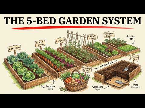 Build a No Dig Market Garden - The 5 Bed System That Feeds You All Year