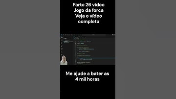 Curso Python #26 Jogo da Forca em Python3 aula 26 #python  #programacao #desenvolvedores #javascript