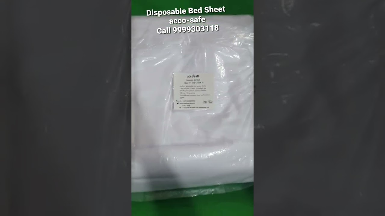 Acco Safe Disposable Bed Sheet for Hopital, Spa , Clinics, Panchakarma Centers,  Massage Centers