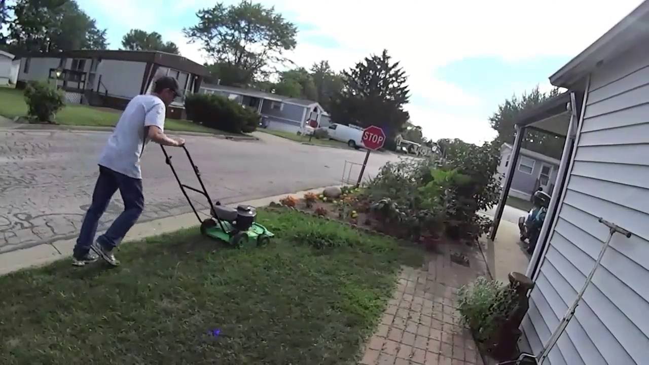 cat lovers club instagram Lawn Boy Commercial Mower. Watch this cut the long grass!