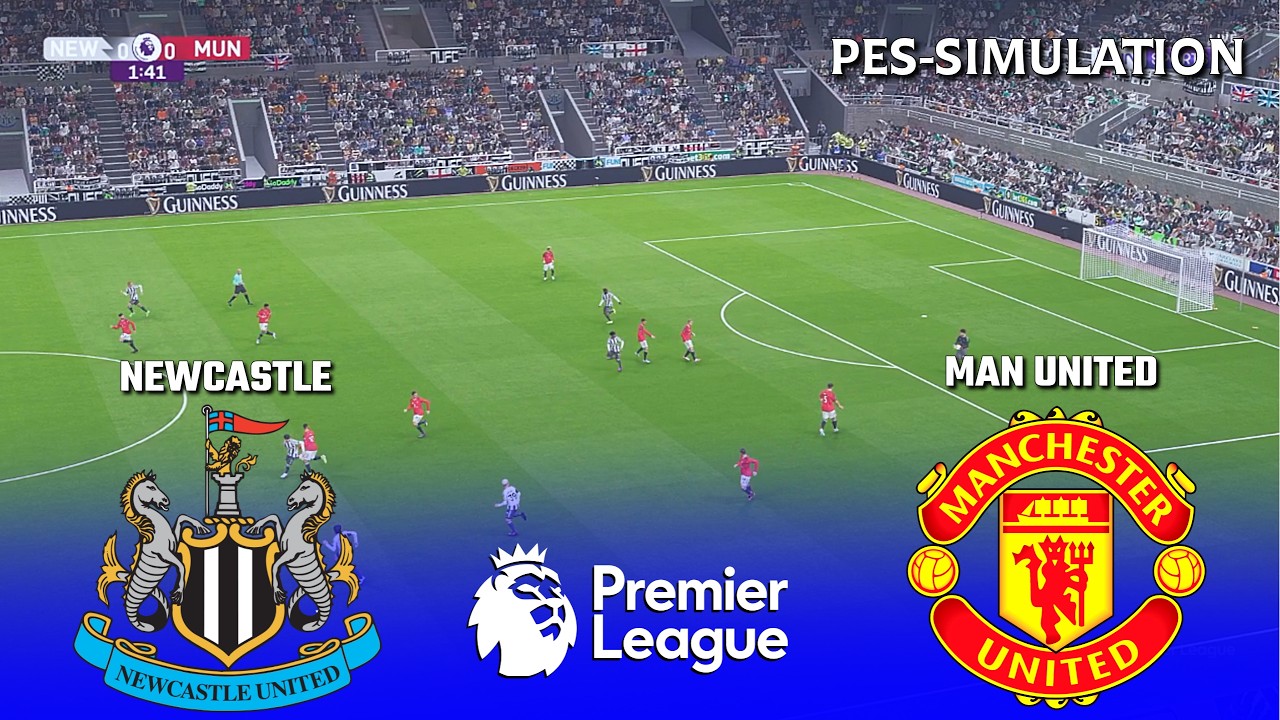 Newcastle United vs Manchester United - English Premier League | PES 21 Football Simulation